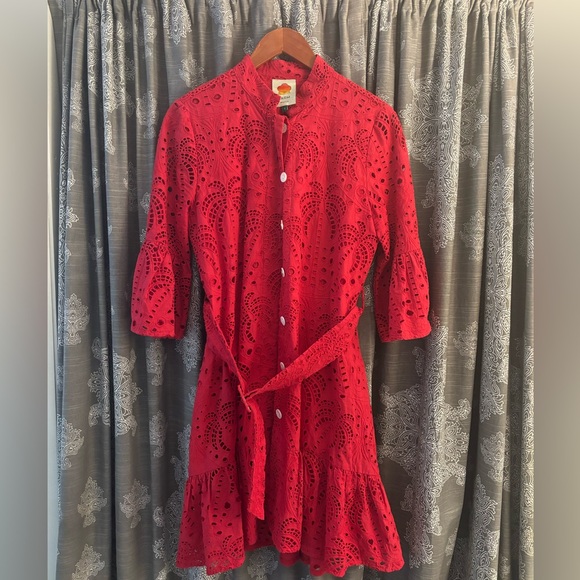 FARM Rio Scarlet Eyelet Mini Dress - Picture 7 of 10